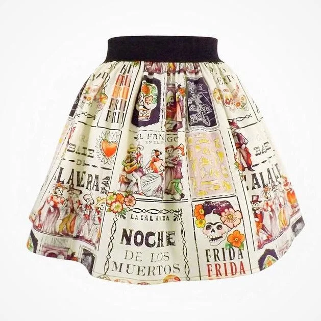 "Lindy" Noche de Baile Frida Skirt silk skirt lustrous
