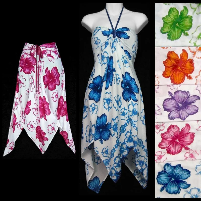 H7 Floral Convertible Top/Skirt high slit skirt