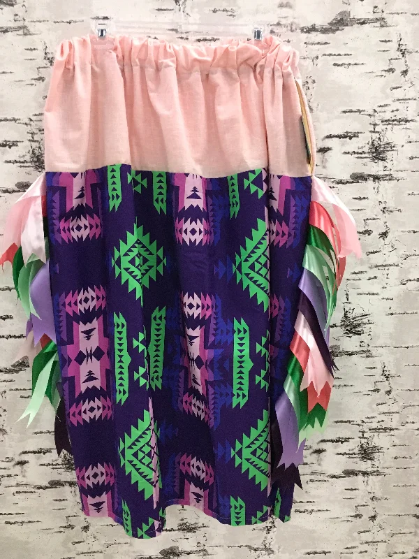 Handmade Pretty Blanket with Pink Ribbon Skirt casual skirt length
