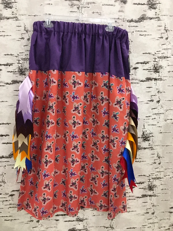 Handmade Ryders with Purple Top Ribbon Skirt casual skirt length