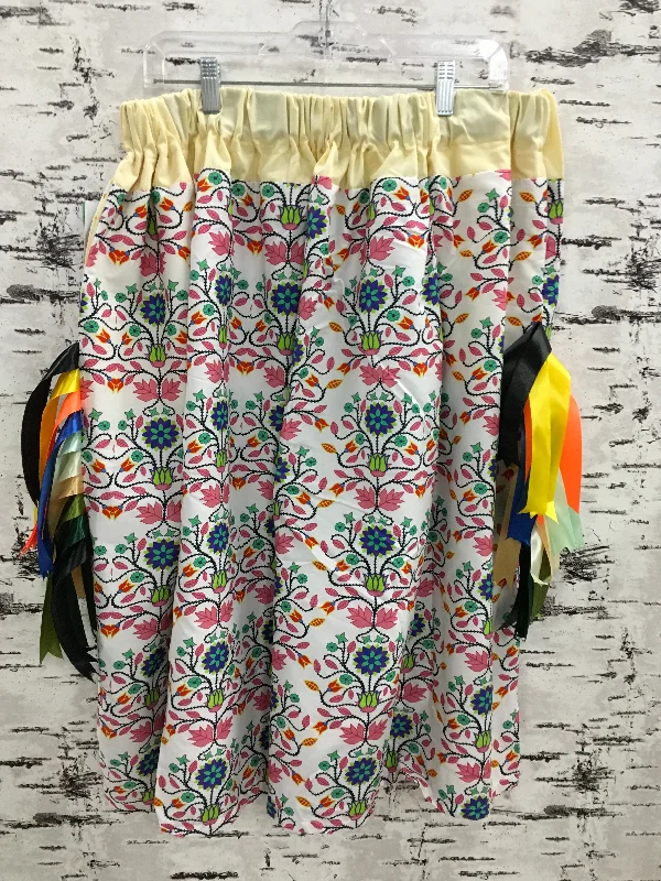 Handmade Seven Clans Yellow Ribbon Skirt casual skirt length