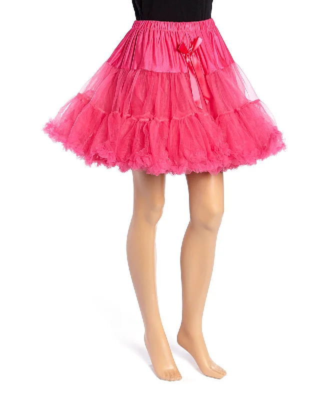 Hot Pink Chiffon Adult Petti Skirt pleated skirt texture