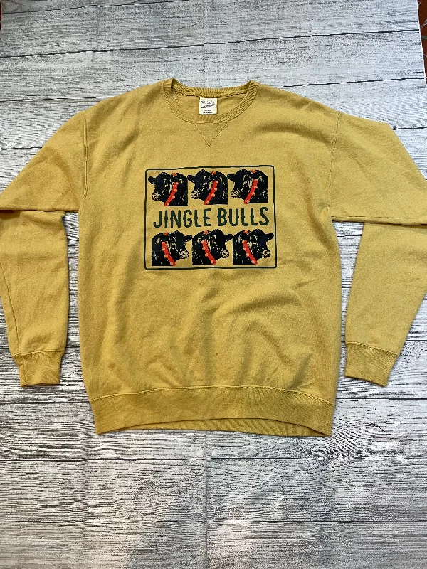 Jingle Bulls Sweatshirt Hoodie with Sequins Glamorous Eye-catching