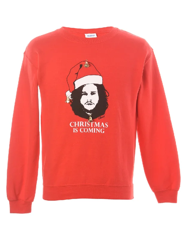 Label Christmas Sweatshirt With Bells - S Hoodie with Lace Feminine Delicate