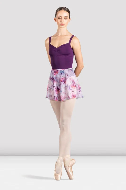 Ladies Floral Printed Skirt chiffon skirt airy