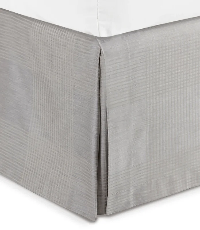 Matteo Plaid Bed Skirt velvet skirt luxurious