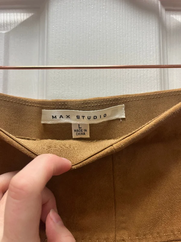 Max Studio Skirt Sz L ribbed skirt waist