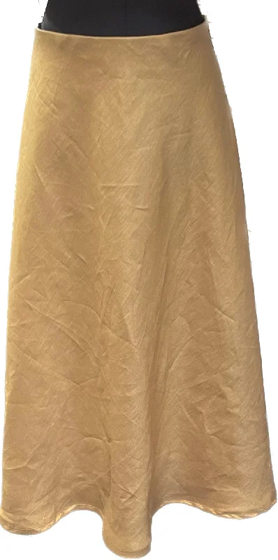 Maxi Linen Skirt silk skirt lustrous