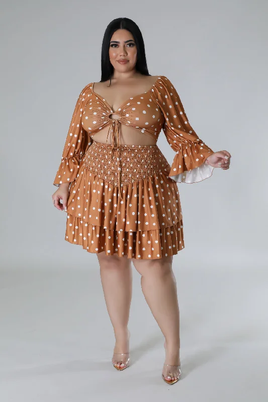 Mini Obsession Skirt Set silk skirt lustrous