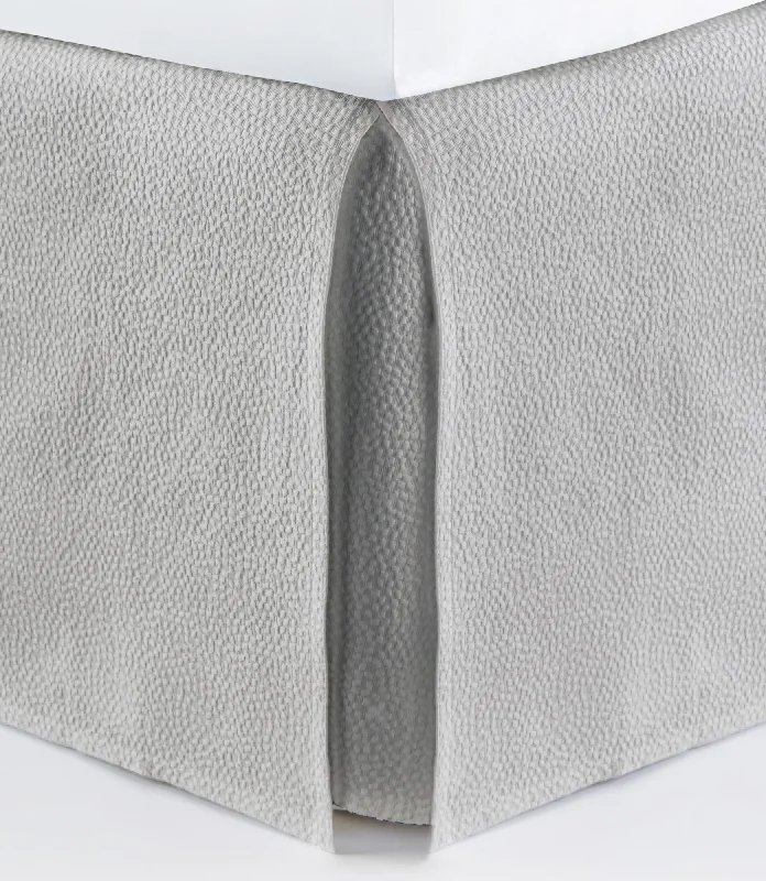 Montauk Matelassé Bed Skirt pleated skirt texture