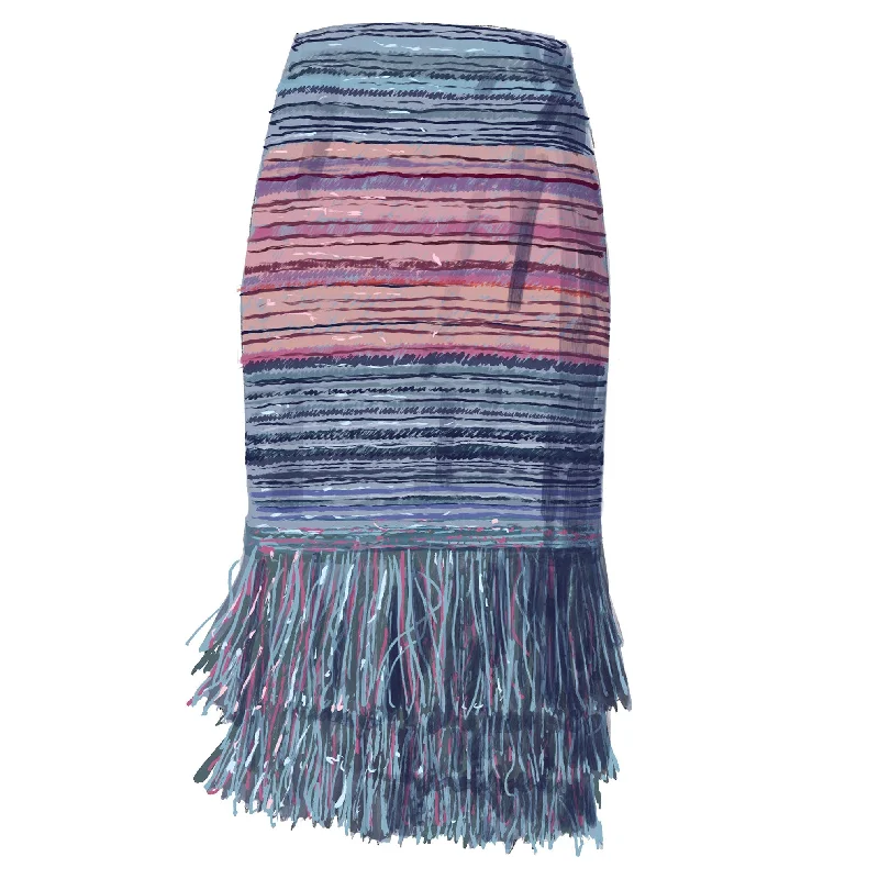Fringe Hem Skirt athletic skirt fit