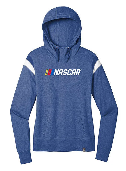 Ladies NASCAR Hooded Fleece Hoodie with Tie-Dye Psychedelic Retro