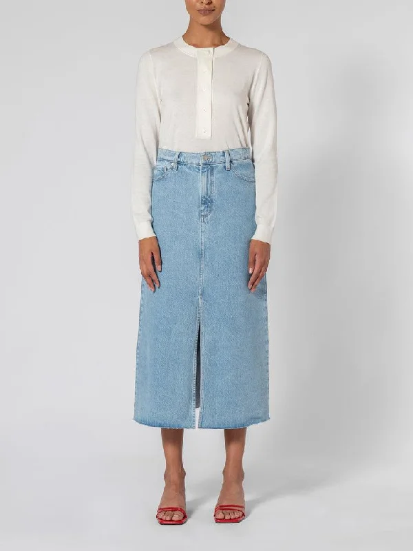 Nobody Denim Mallory Skirt in Indigo Dreams Wash summer skirt style