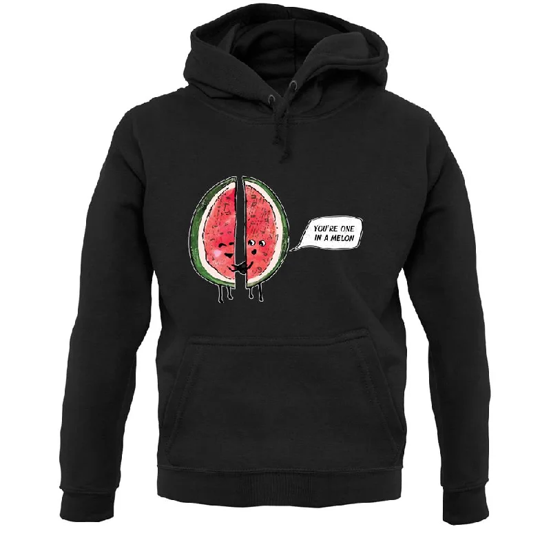 One In A Water Melon Unisex Hoodie Hoodie with Turtle Neck Cozy Winter