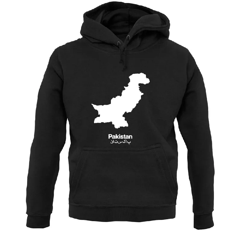 Pakistan Silhouette Unisex Hoodie Hoodie with Earth Tones Natural Calm