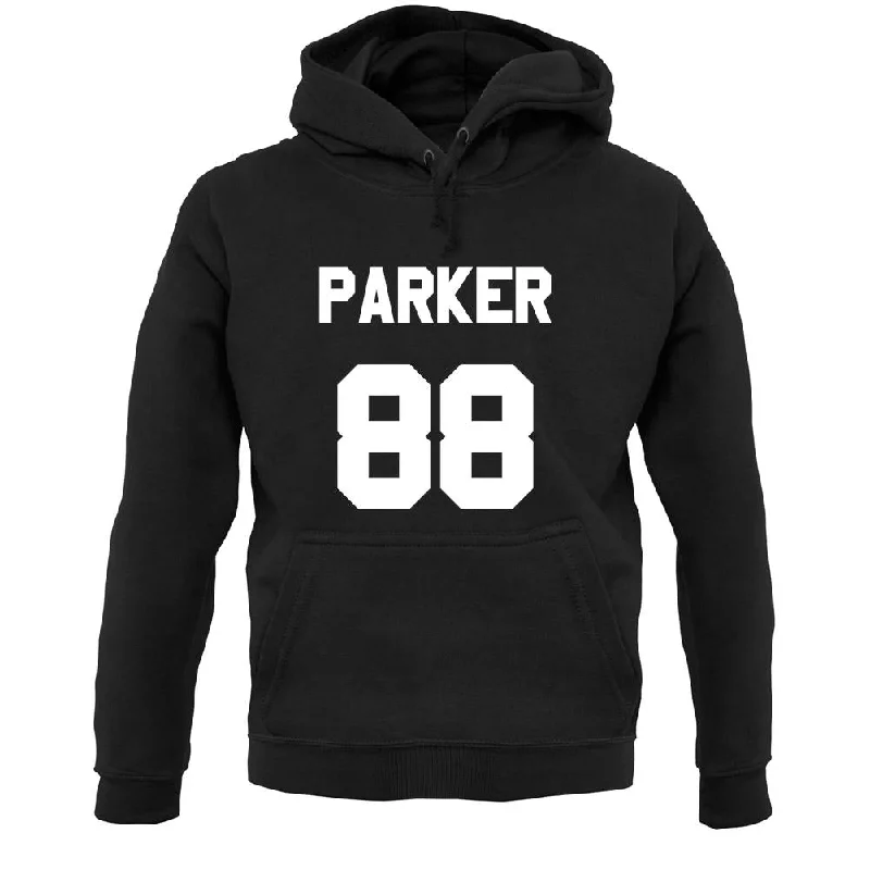 Parker 88 Unisex Hoodie Hoodie with Sequins Glamorous Eye-catching