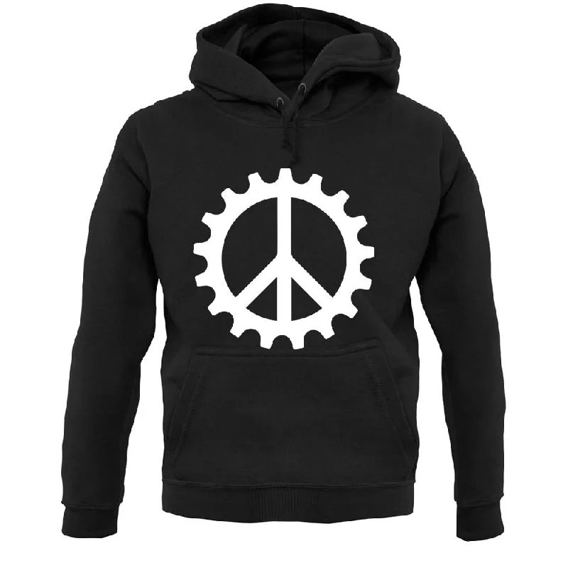 Peace Cog Unisex Hoodie Hoodie Jacket Zipper Layering