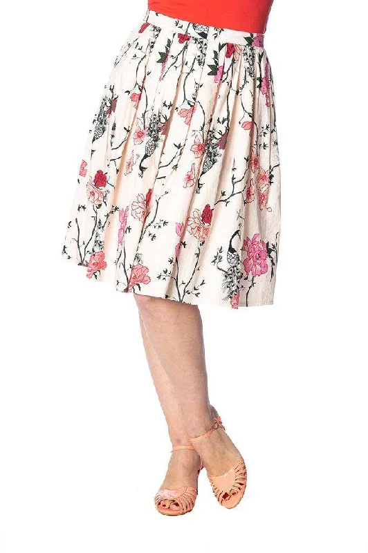 Peacock Baroque Skirt mini skirt trendy