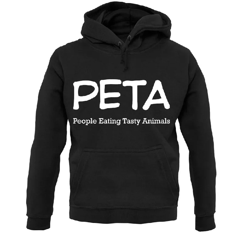 Peta People Eating Tasty Animals Unisex Hoodie Hoodie with Hem Elastic Stretchable Comfortable