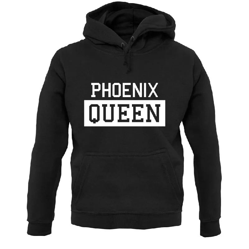 Phoenix Queen Unisex Hoodie Hoodie with Snap Buttons Easy Quick