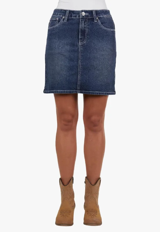 Pure Western Womens Davina Skirt leather skirt sleek