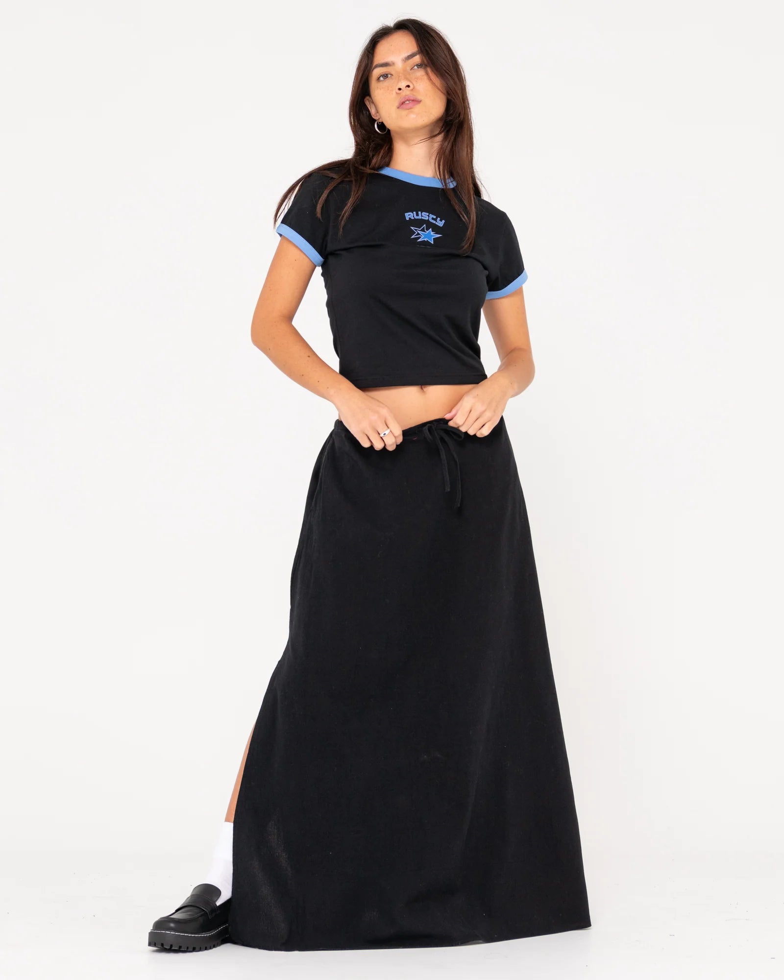 Rusty Sophie Maxi Skirt linen skirt natural