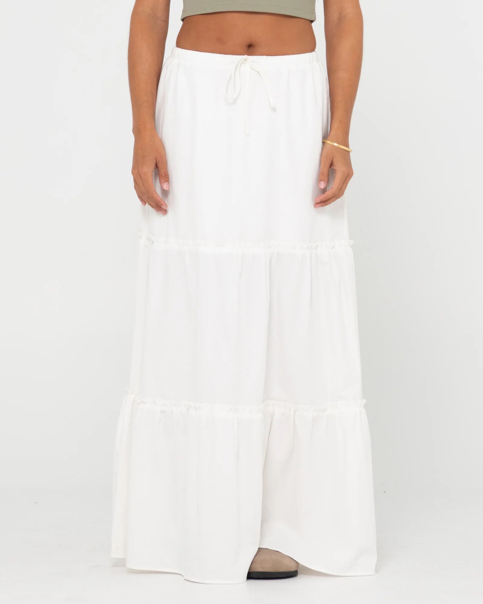 Rusty Violeta Low Rise Maxi Skirt cashmere skirt soft