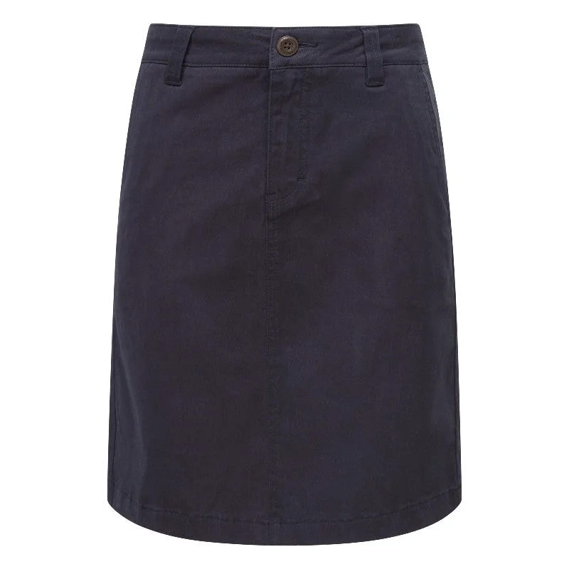 Schoffel Lily Ladies Skirt - Navy corduroy skirt durable