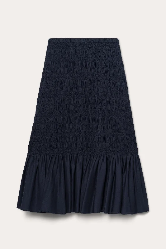 Sereda Skirt in Navy cashmere skirt plush