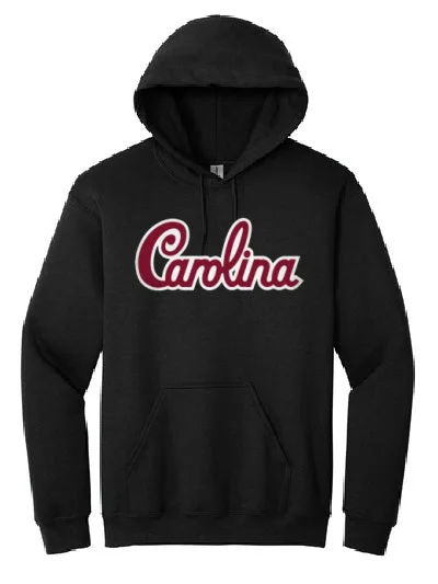 South Carolina Gamecocks Script Hoodie- Adult/Black Hoodie with Reflective Safety Nightwear