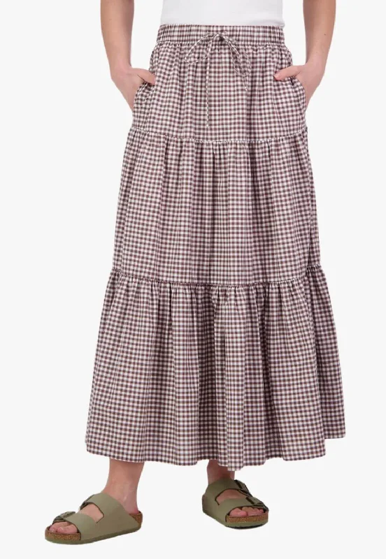 Swanndri Womens Scarborough Gathered Skirt corduroy skirt durable