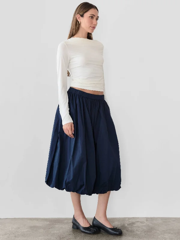 The Bella Skirt | Midi Bubble Skirt velvet skirt rich