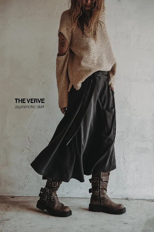 The Verve Asymmetric Skirt corduroy skirt durable