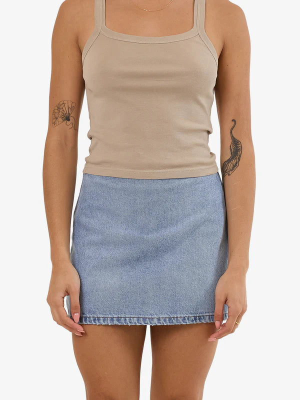 Thrills Anna Denim Skirt low waist skirt