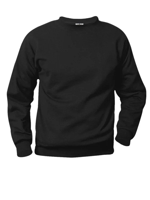 Unisex Crew Neck Fleece Sweatshirt Hoodie with Thumb Holes Functional Cozy