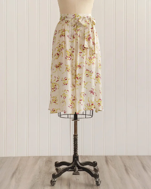 Lilly of the Valley Skirt silk skirt lustrous