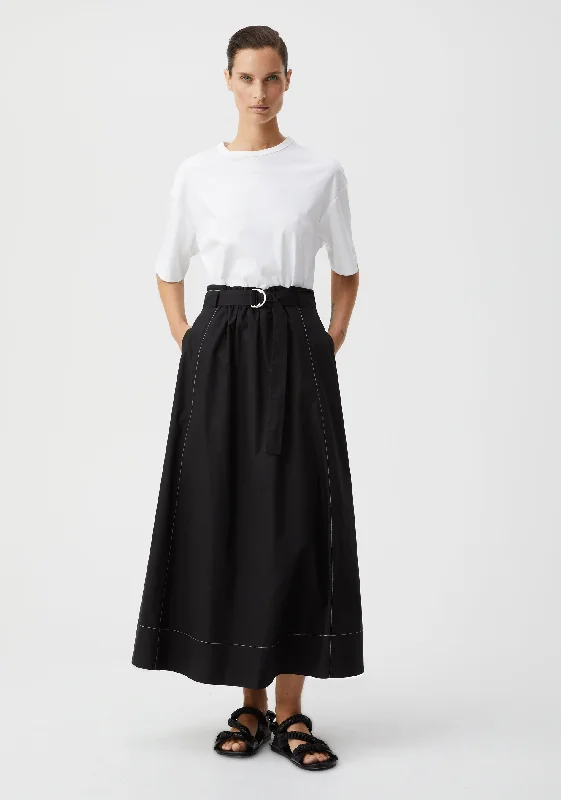 Zylah Skirt- Black velvet skirt sumptuous